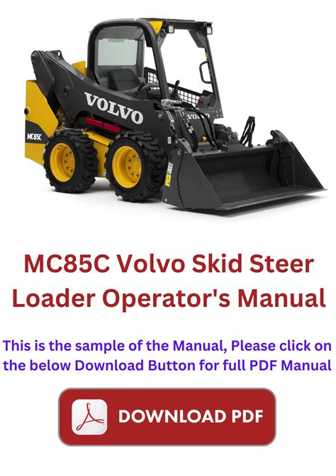 tradebit volvo skid steer mc85 manual|VOLVO MC85C SKID STEER LOADER WORKSHOP SERVICE .